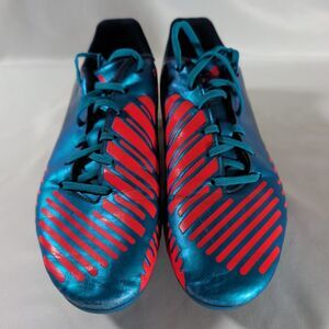 Adidas Predator LZ TRX FG Soccer Cleats Blue Red Men's 8.5 A85742